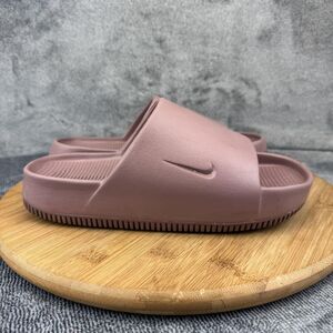 Nike Calm Slide Sandals Shoes Mens Size 5 Womens Size 6 Mauve Pink Foam Slip On